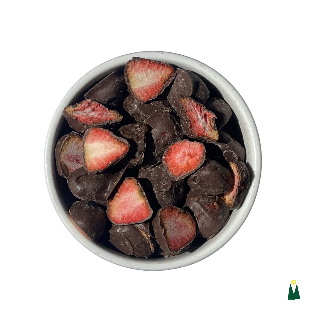 Chocolate Coated Freeze-Dried Strawberry