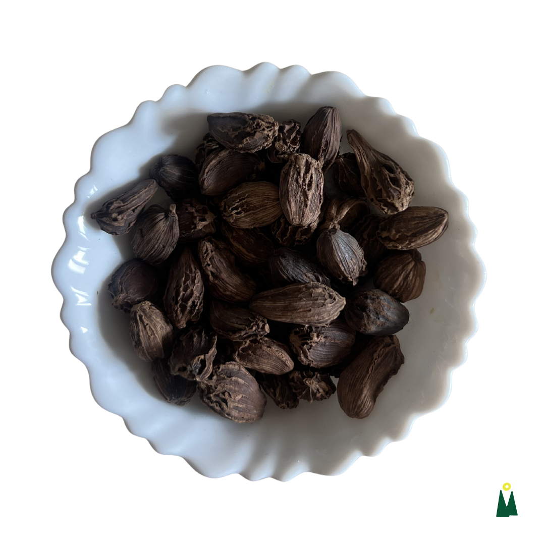 Traditional Wood-Fire Dried Black Cardamom
