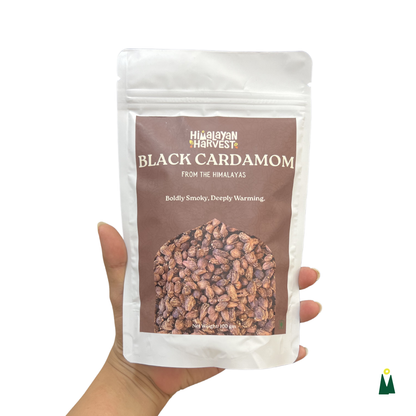 Traditional Wood-Fire Dried Black Cardamom